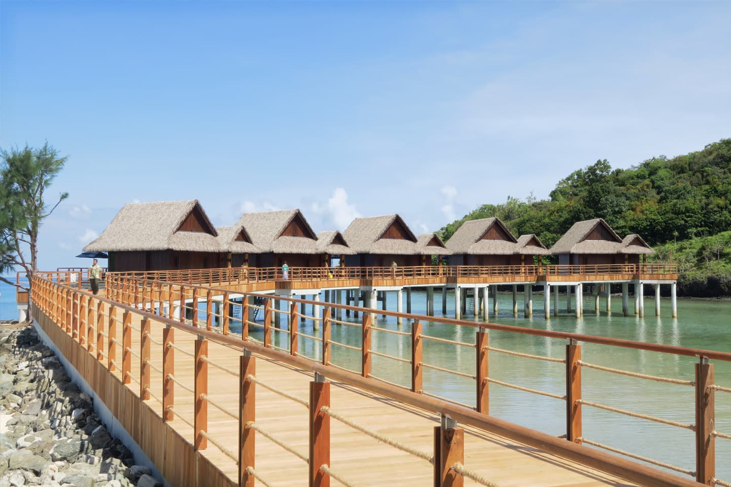 パラオ パシフィック リゾート　水上バンガロー